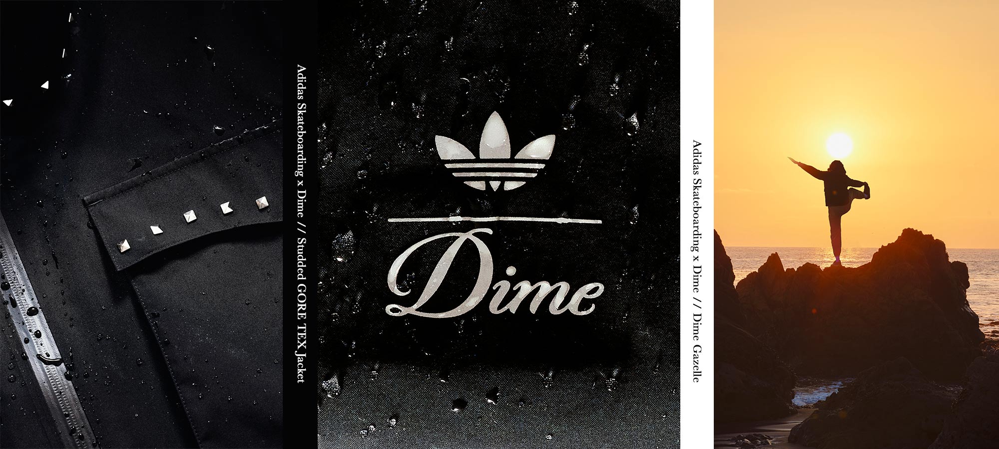 Adidas Skateboarding X Dime // Dime Gazelle / Studded GORE TEX Jacket 