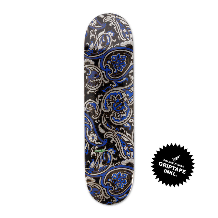 Paisley Blue Black 8.125"