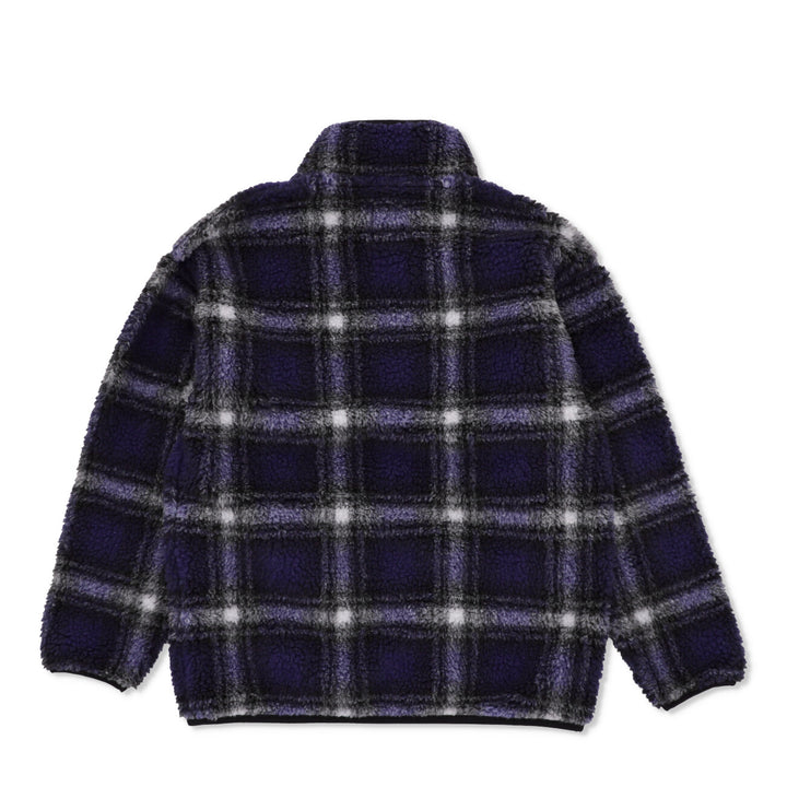 Shadow Plaid Sherpa Jacket