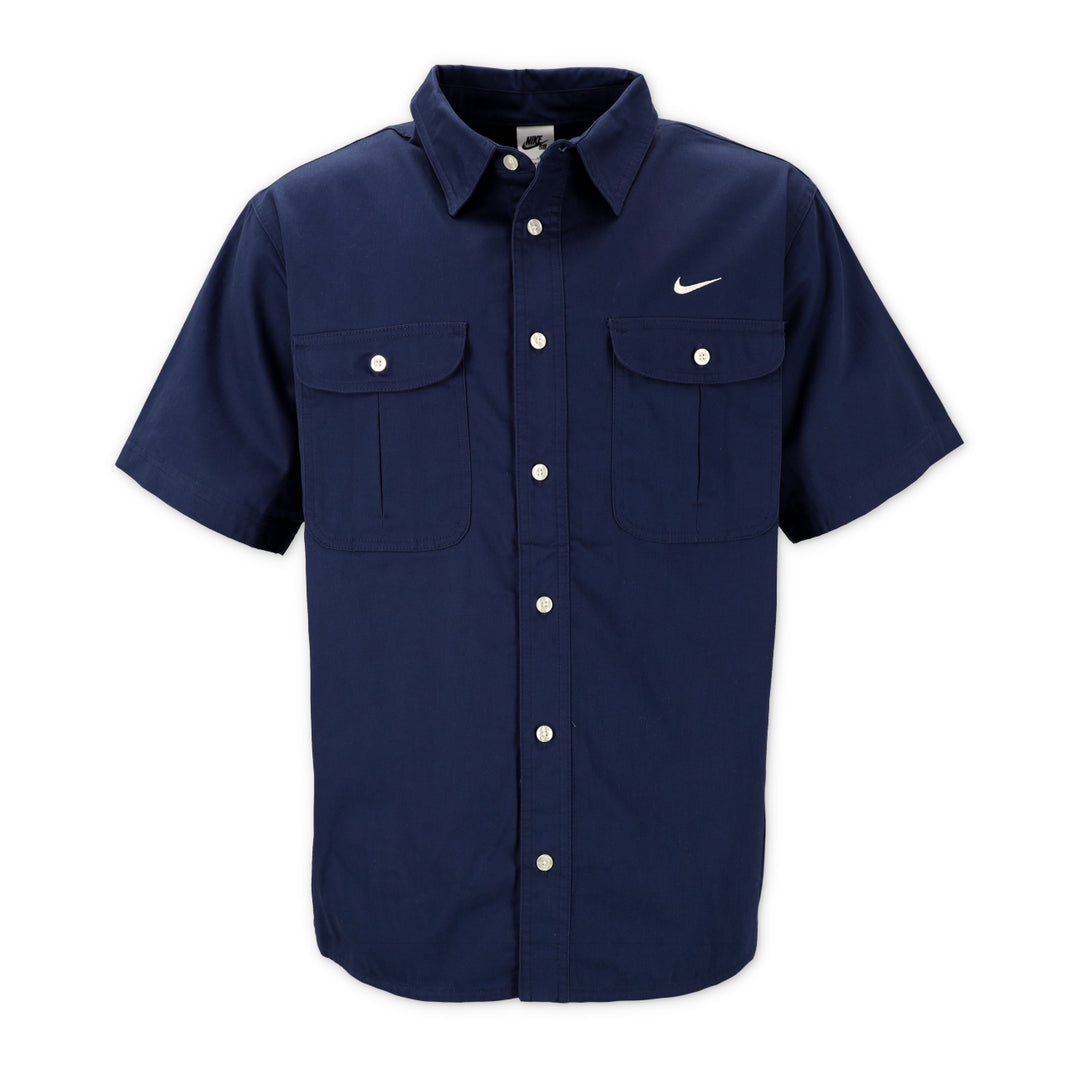 Short-Sleeve Woven Skate Button Up