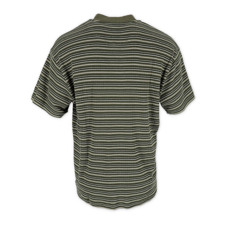 Stripe Rib Henley Tee